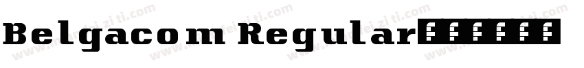 Belgacom Regular字体转换